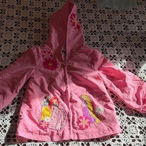 Disney Pink Raincoat with Princess Design